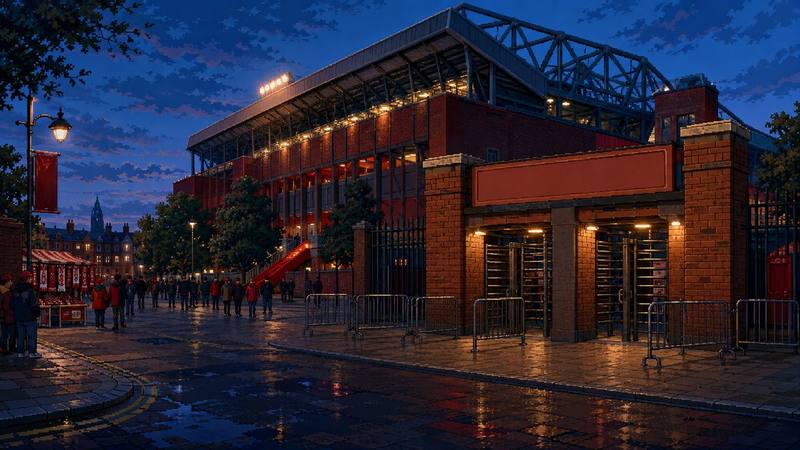 Arriving at the ground at dusk